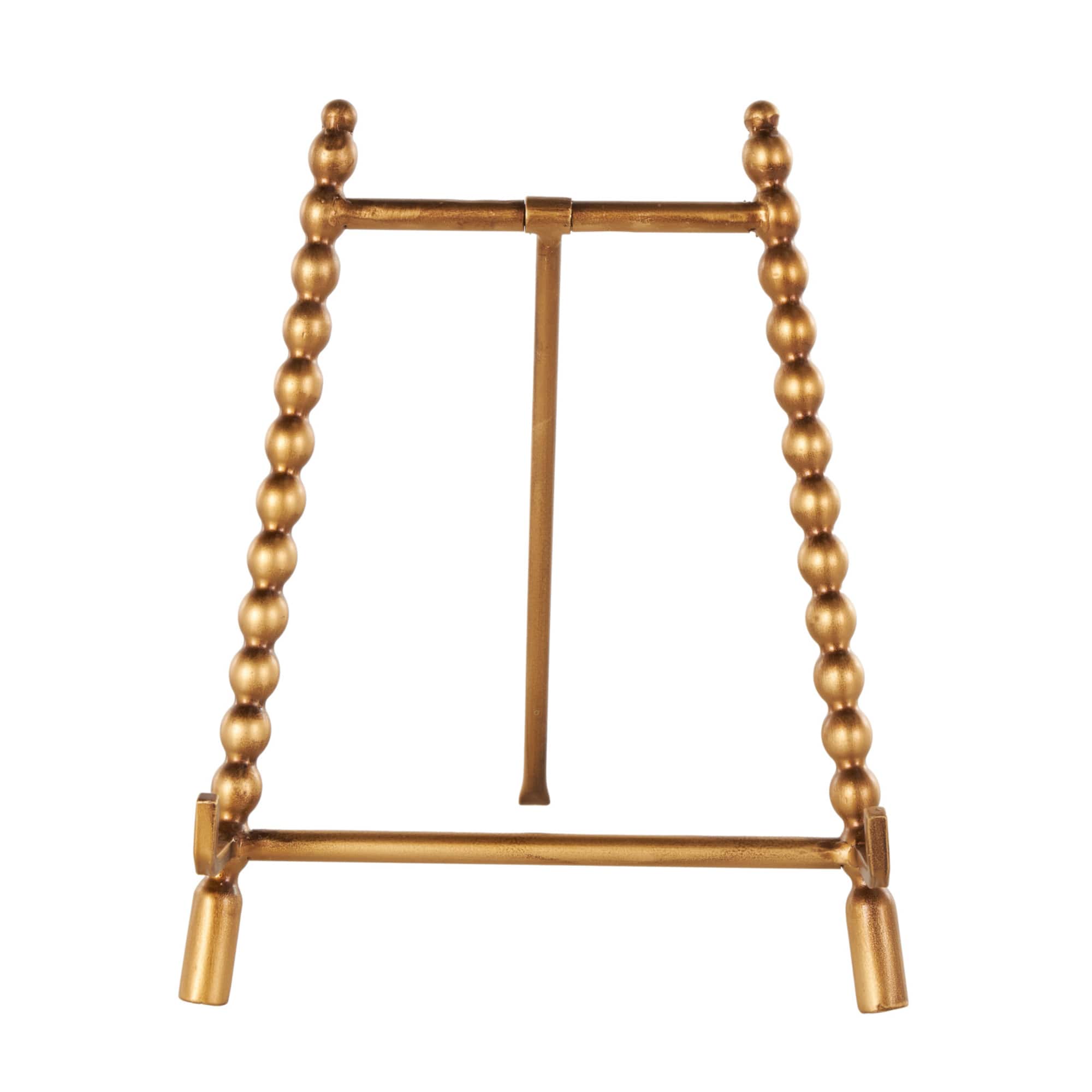 9" x 11" Gold Metal Abstract Wide Display Easel